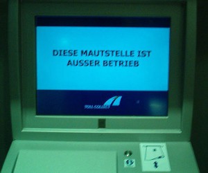 Toll-Collect-Mautstelle außer Betrieb (Bild: flickr/alwin.e, Lizenz: CC BY-NC-SA 2.0) (Bild: flickr/alwin.e, Lizenz: CC BY-NC-SA 2.0)