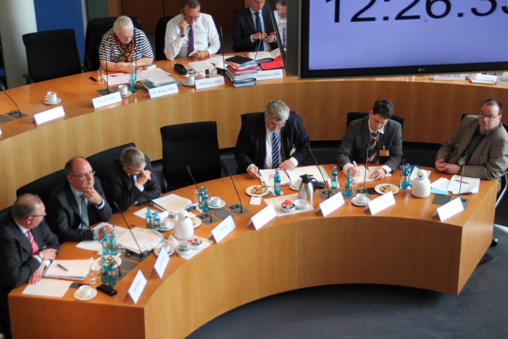 Bild: GiB. Anhörung im Verkehrsausschuss des Bundestags