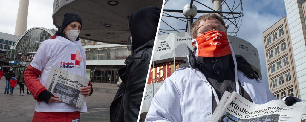 Im aktuellen Infobrief berichtet GiB über die Aktivitäten der vergangenen Wochen, beispielsweise über die gemeinsame Aktion auf dem Alexanderplatz mit Attac am Weltgesundheitstag, über die inzwischen dritte Auflage der Sonderzeitung