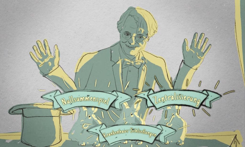Der Bund und die Länder haben sich auf die Eckpunkte für die geplante Krankenhausreform geeinigt. Das kommentiert das Bündnis Klinikrettung in einer Pressemitteilung: Die Eckpunkte lösen kein einziges der grundlegenden Probleme der Krankenhäuser – Unterfinanzierung, Personalmangel, Klinikschließungen.