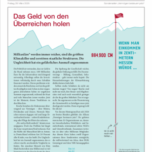 Sonderzeitung „Superreiche gerecht besteuern“
