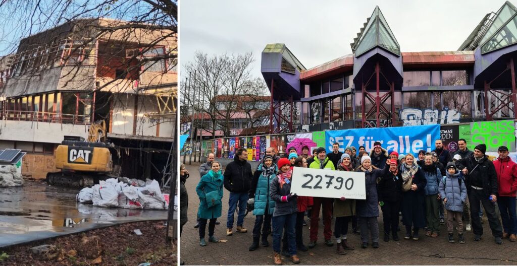 Am 2. März soll im Berliner Abgeordnetenhaus eine Anhörung zum SEZ stattfinden, und am selben Tag möchte die Wohnungsbaugesellschaft Mitte (WBM) den Groß-Abriss starten. Bausenator Christian Gaebler möchte offenbar vor der Wahl Fakten schaffen. Lesen Sie in unserem Aktionsbrief, was Sie noch heute tun können, um gegen den Abriss des SEZ aktiv zu werden.